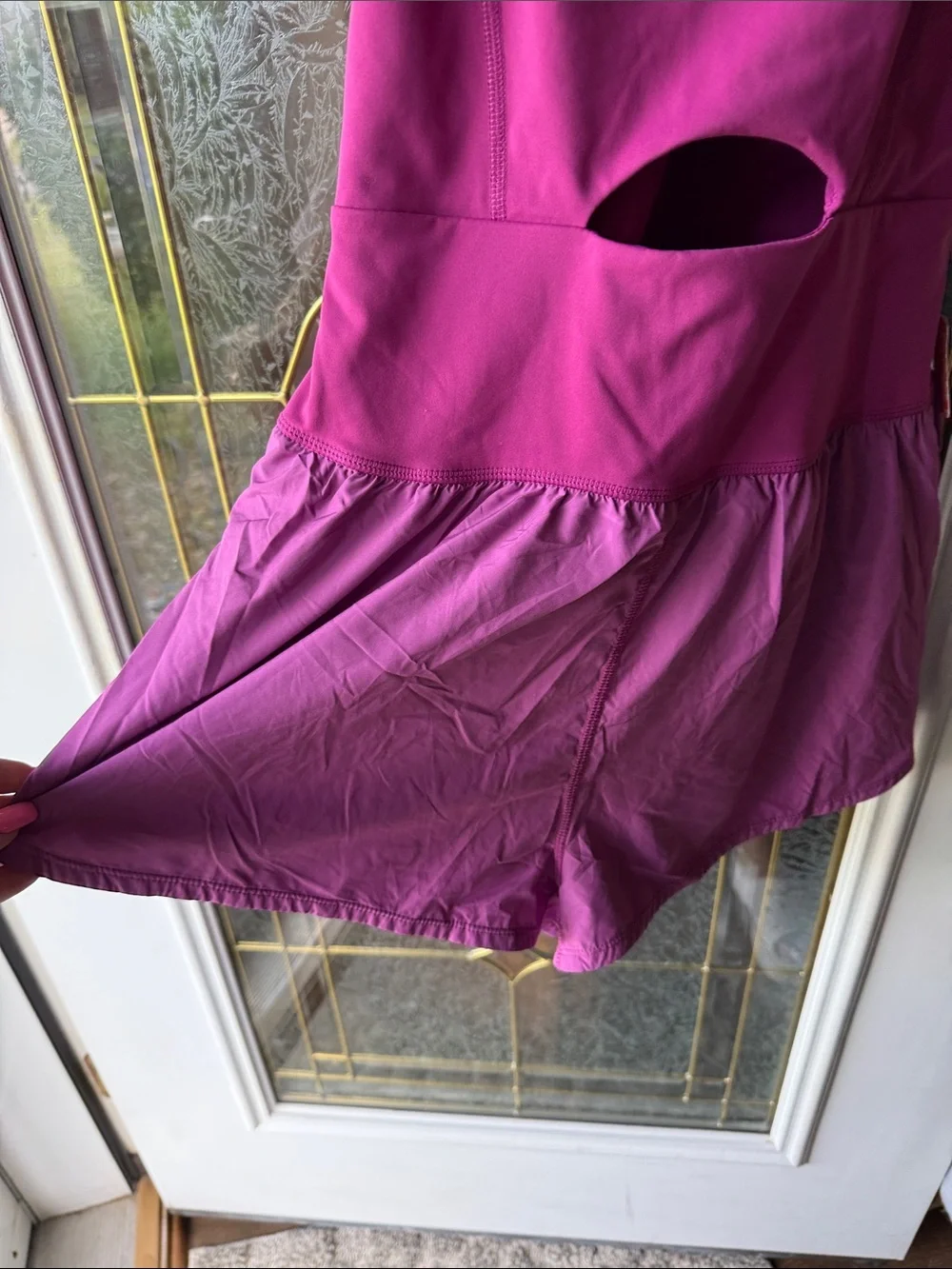 Free People Magenta and Light Pink Active Romper Shorts